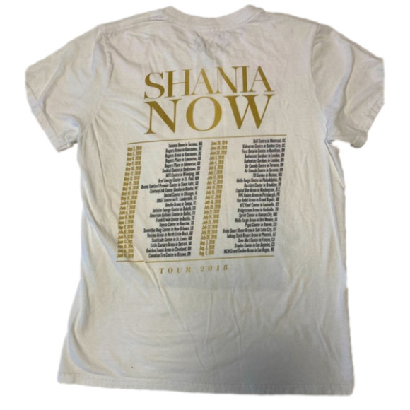 SHANIA NOW TOUR 2018 - SHANIA TWAIN T-SHIRT - Size Small - Picture 3 of 5